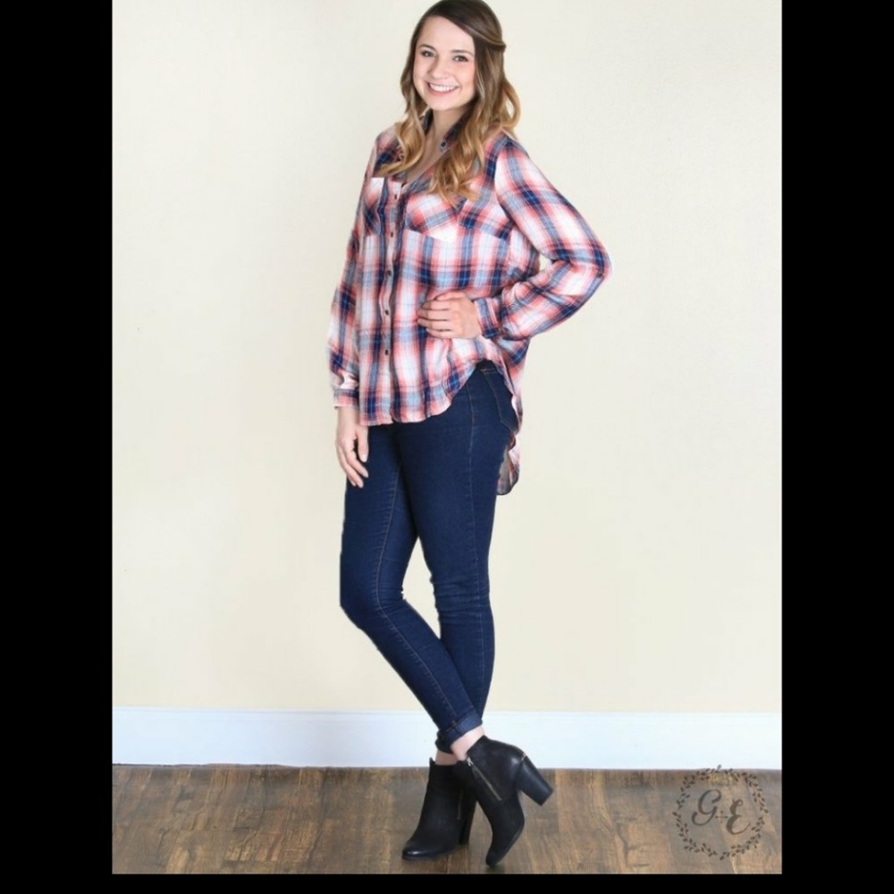Plaid button down - Picture 2 of 4